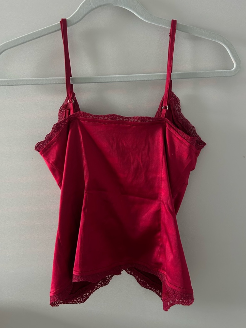 Princess Polly Satin Deep Red Juliana Top - Picture 4 of 7